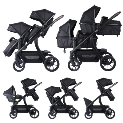 Afbeelding van Novi Baby Kinderwagen Duo Premium Pacific Black