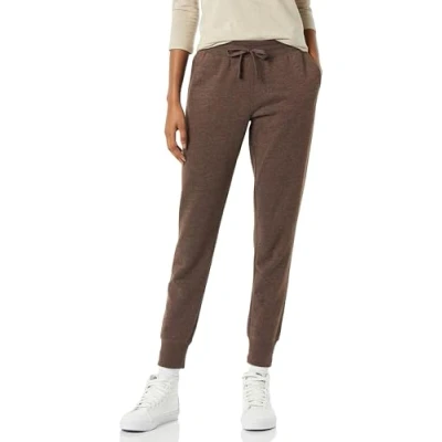 Image de Amazon Essentials Pantalon de jogging en polaire pour femme (disponible grande taille), marron chiné, taille 1X
