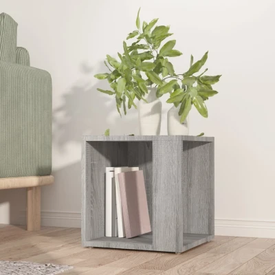 Afbeelding van Bijzettafel 33x33x34,5 cm bewerkt hout grijs sonoma eikenkleur