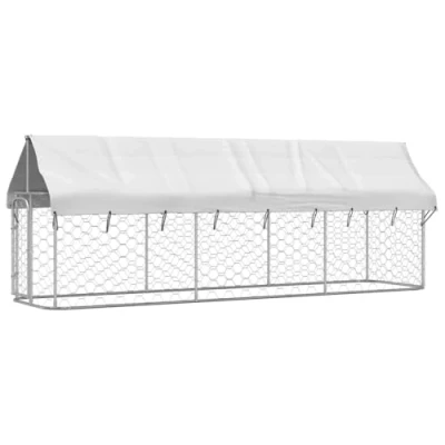 Afbeelding van vidaXL Hondenkennel voor buiten met dak 400x100x150 cm