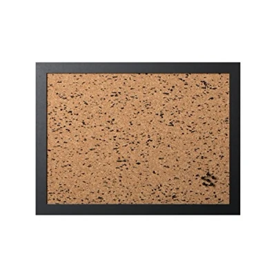 Afbeelding van Bi Office, Prikbord N&amp;B, kurk met toetsen van EVA, zwart, MDF frame, 60 x 45 cm