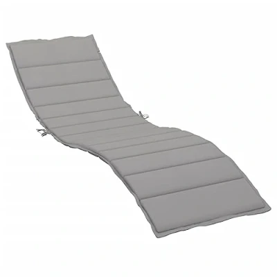 Afbeelding van vidaXL Ligbedkussen Grijs 200 x 60 3 cm