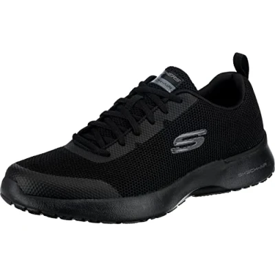 Afbeelding van Skechers Air Dynamight Sneakers voor heren, Blauwe Black Knit Synthetic Trim Bbk