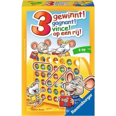 Afbeelding van Ravensburger 3 Op Een Rij! Pocket
