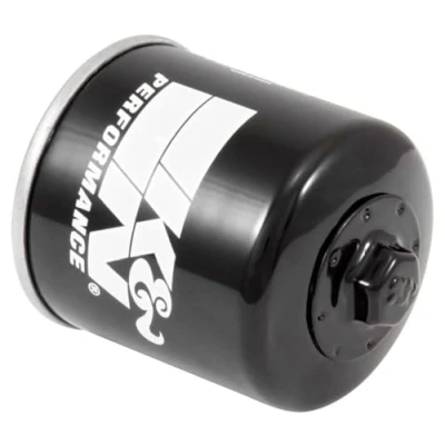 Image de K&amp;N Filtre à huile Pour motos : Conçu une utilisation avec des huiles synthétique ou conventionnelles. certains modèle de Honda, Kawasaki, Triumph, Yamaha, KN 204 1 (Cartouche 66x71mm)