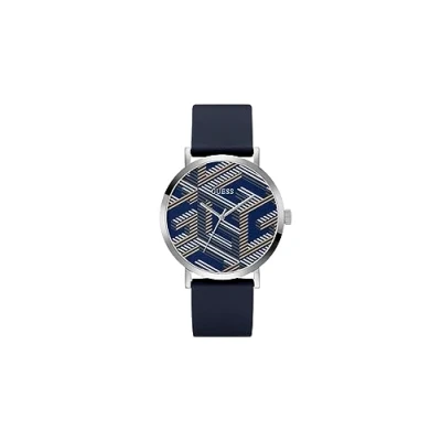 Afbeelding van Guess Bossed Horloge, Heren, Maat: One Size, Navy