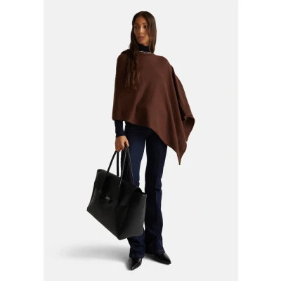 Afbeelding van United Colors of Benetton Poncho, Dames, Maat: One Size, Brown