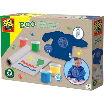 Afbeelding van Ses creative eco vingerverf met kinderschort
