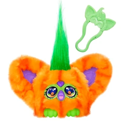 Afbeelding van Furby Furblets, Boo Kin, miniatuur pluche speelgoed