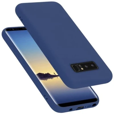 Afbeelding van Cadorabo Hoesje geschikt voor Samsung Galaxy NOTE 8 in LIQUID BLAUW Beschermhoes gemaakt van flexibel TPU silicone Case Cover