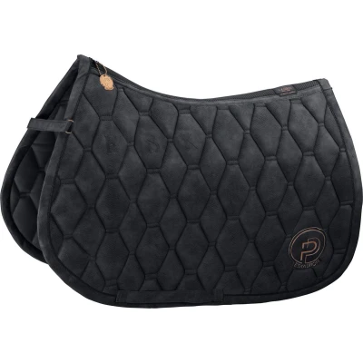 Afbeelding van Eskadron Platinum Dressuurzadeldekje Metallic Faux Leather Zwart Pony