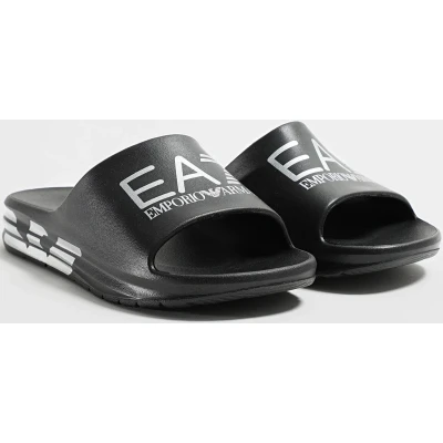 Afbeelding van EA7 Emporio Armani Crusher Distance Slide Badslippers, Heren, Maat: 40, Black Kunststof