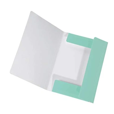 Afbeelding van Originele Falken map PastelColor, van extra sterk karton met 3 kleppen en elastiek DIN A4 pastelkleur mintgroen voor school