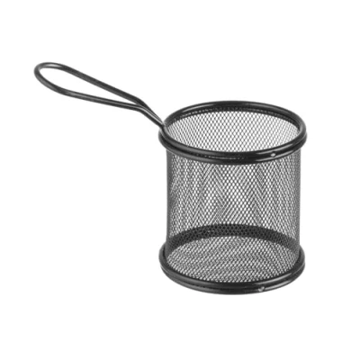 Afbeelding van Hendi Frituurmandje Miniatuur Matzwart 9x9x9cm 425633