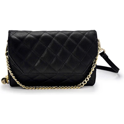Afbeelding van Schoudertas Kris quilted / zwart