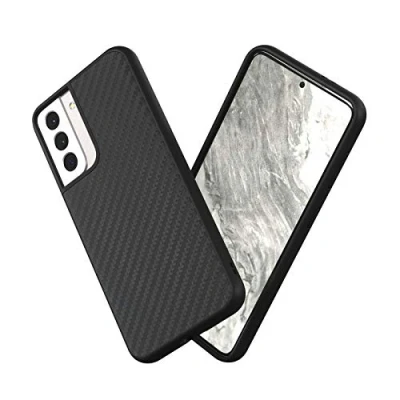Afbeelding van RhinoShield Beschermhoes compatibel met [Galaxy S21] SolidSuit dunne hoes schokdemping en premium oppervlak [bestand tegen vallen van meer dan 3,5 meter] koolstofvezel