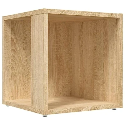 Image de vidaXL Table d&#039;appoint Chêne sonoma 33x33x34,5 cm Aggloméré
