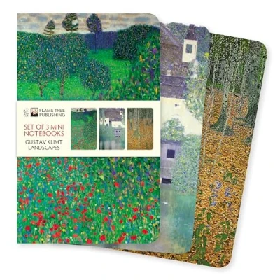 Afbeelding van Mini Notebook Collections Klimt Landscapes Set of 3 Notebooks