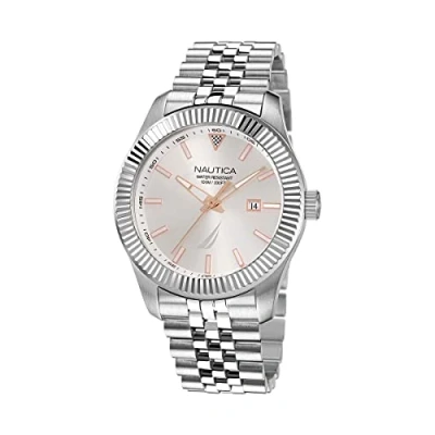 Afbeelding van Nautica Pacific Beach Herenhorloge, zilver, roségoud,