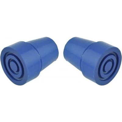 Afbeelding van Kruk en stokdoppen 19 mm blauw