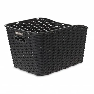Afbeelding van Fietsmand Basil Weave WP 43 x 32 25 cm zwart