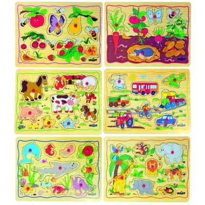 Afbeelding van Woody inzet puzzel 6 PER STUK ! orti 90252