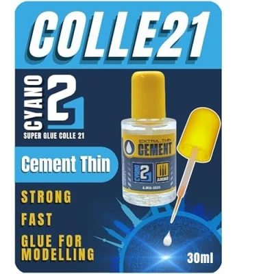 Afbeelding van Colle pour Modélisme AMMO Mig Colle21, CEMENT Extra Fine 30 ml et Bricolage.