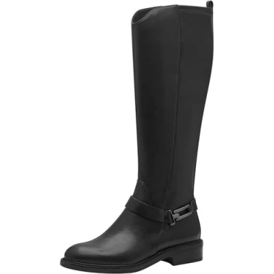 Afbeelding van Tamaris Dames 1 25521 43 modieuze dameslaarzen, zwart.