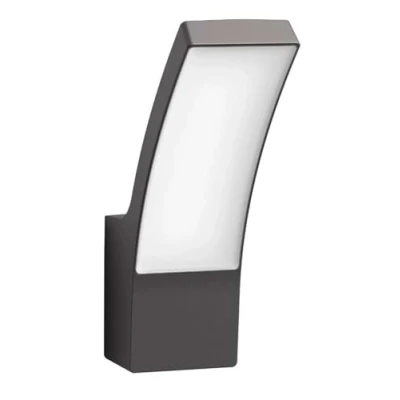 Afbeelding van Philips Outdoor Splay Ledwandlamp 12 W antraciet koud wit licht 4000 K beschermingsklasse IP44 geïntegreerde lamp