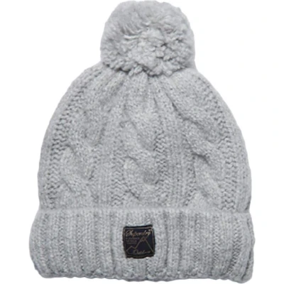 Afbeelding van Superdry Dammes Accessoires Chapeaux Bonnets Gris clair One Size