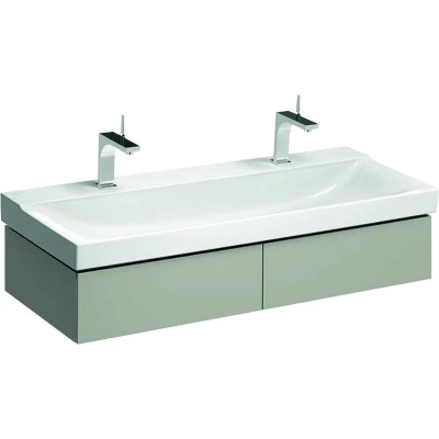 Afbeelding van Geberit Xeno2 wastafelonderbouwkast met 2 laden, greige 1174 x 220