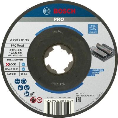 Afbeelding van Bosch Accessories Standard for Metal 2608619783 Doorslijpschijf gebogen 125 mm 1 stuk(s) Metaal