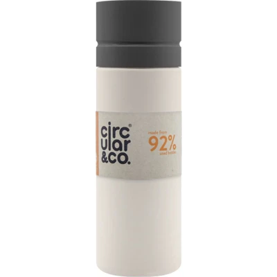 Afbeelding van Circular&amp;Co. Circular Bottle 600 ml Crème/Zwart