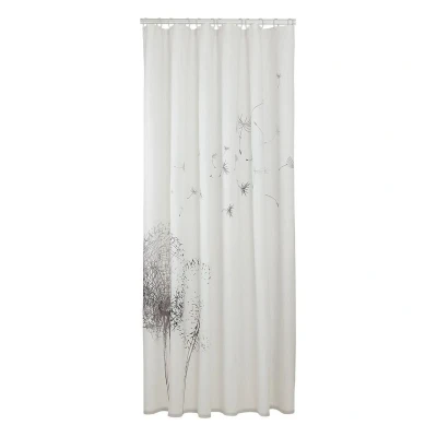 Afbeelding van Sealskin Flow Douchegordijn 180x200 cm Polyester Zwart / Wit