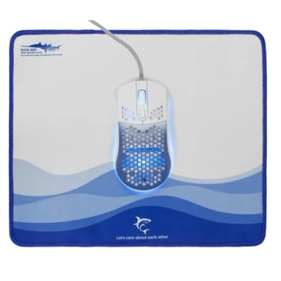 Afbeelding van White Shark MEGALODON Gaming Muis+Muismat Combo