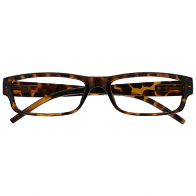 Image de OPULIZE Lunettes de lecture marron écaille tortue légères et confortables pour homme femme R32 2 +3.00