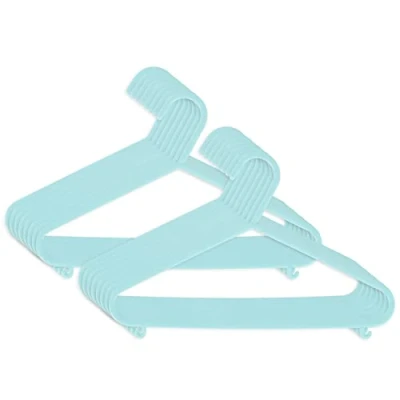 Image de Bieco Cintres Enfants 16 pcs. Turquoise Longueur Environ 30 cm Cintre Bébé Bebe Fille Ceintres pour Enfant Lot Ceintre Garcon