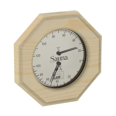 Afbeelding van Sawo OCTOGOON thermo hygrometer