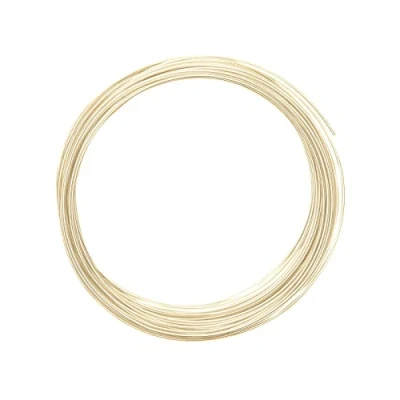 Afbeelding van Vaessen Creative aluminiumdraad, parelwit, 1 mm x 10 m, decoratieve draad, sieradendraad, bloemendraad, 100 0,1 cm, parel
