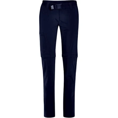 Afbeelding van Maier Sports Inara dames outdoorbroek slim zip, Nachtblauw.