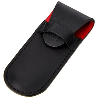 Afbeelding van Victorinox, Zwart lederen etui accessoires zakmes outdoor multifunctionele, zwart., V4.0636