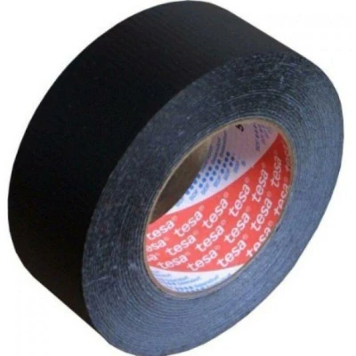 Image de TESA 4541 ruban textile non enduit facile à manipuler noir 19mm x 50m 04541 00012 00