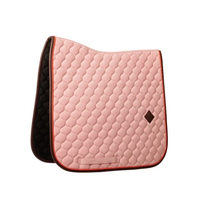 Image de Kentucky Horsewear Tapis de Selle Onion Quilt Leather Neon Dressage Rose VieuxVendu par Agradi