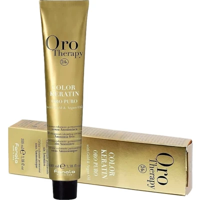 Afbeelding van Fanola Orotherapy Color Keratin 100 ml 8.14 Gianduja