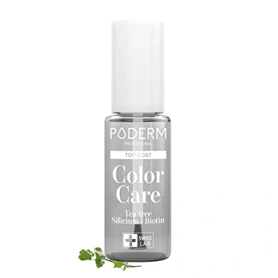Afbeelding van Topcoat glanzend en beschermend verrijkt met TEA TREE zorgt voor een lange kleurechtheid preventie behandeling van geel/beschadigde nagels natuurlijke veganistische ingrediënten Swiss