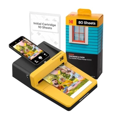 Afbeelding van KODAK Dock ERA 4PASS Mobiele fotoprinter (10 x 15 cm) + 10 vellen inbegrepen 80 cartridge