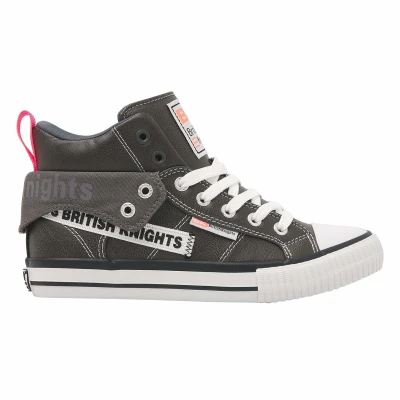 Afbeelding van British Knights roco tag heren sneaker, donkergrijs/neongeel