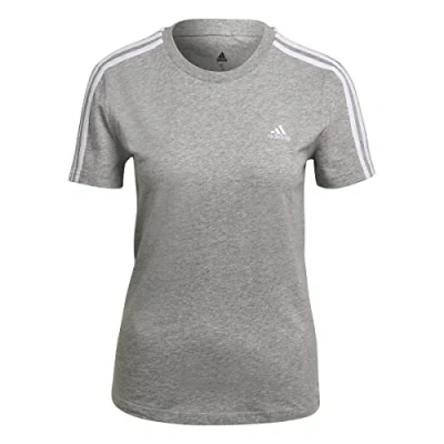Afbeelding van adidas Sportswear Tshirt print, Dames, Maat: Large, Medium grey heather white