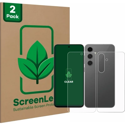 Afbeelding van ScreenLeaf Screenprotector voor Samsung Galaxy S24 FE (Voor+Achter) Duurzame schermbescherming Folie Beschermfolie transparant (2 Stuks)