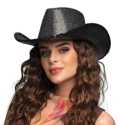 Afbeelding van Boland Hoed Rodeo Party Zwart 57 Volwassenen Unisex Cowboy Festival